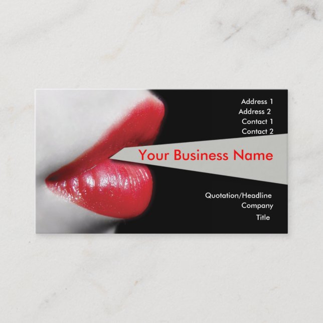 Carte de visite Red Lips (Devant)