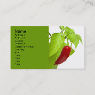 Carte De Visite Red pepper (homonymie)