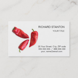 Carte De Visite Red pepper (homonymie)