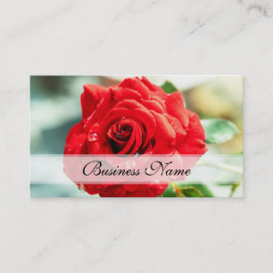 Carte De Visite Red rose flower