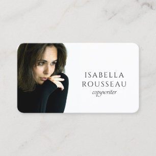 Carte De Visite Rédacteur Minimaliste Moderne