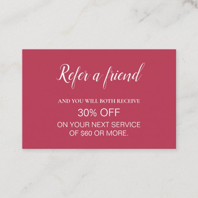 Carte De Visite Référendum minimaliste professionnel moderne (Devant)