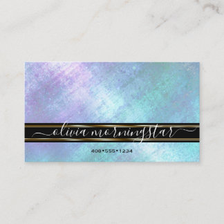 Carte De Visite Reflet iridescent étincelant