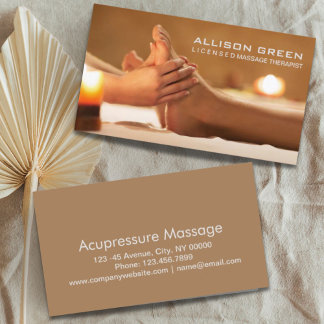 Carte De Visite Réflexologie Acupression Massage des pieds