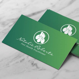 Carte De Visite Réflexologie Massage des pieds Thérapie Spa de g