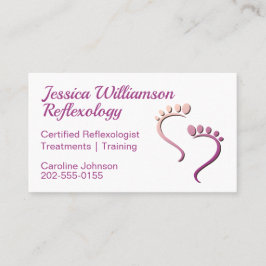 Carte De Visite Réflexologie Podiatre Soins des pieds