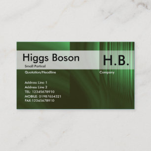 Carte De Visite Réfraction de vert de bouteille