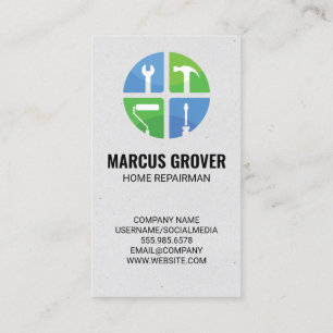 Carte De Visite Réfrigérateur Logo des services de réparation d'