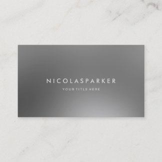 Carte De Visite Regard en métal d'Inox d'acier inoxydable de Faux