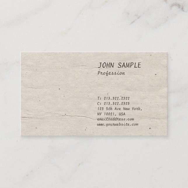 Carte De Visite Regard utilisé par plaine professionnelle (Devant)