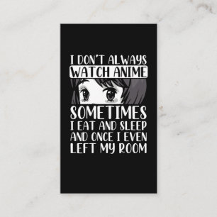 Carte De Visite Regardez Anime Otaku Girl Japonaise Comic Manga Fa