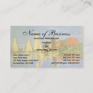 Carte De Visite Régate à Argenteuil par Claude Monet