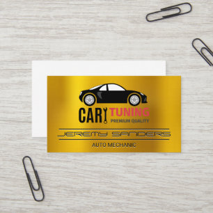 Carte De Visite Réglage de la voiture   Réparation automatique mét