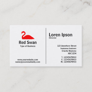 Carte De Visite Règle moyenne - Swan 02