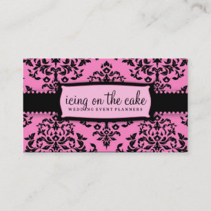 Carte De Visite Réglisse rose de la cerise sur le gâteau 311