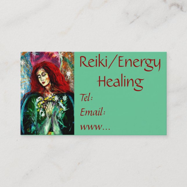 Carte De Visite Reiki/carte de visite curatif d'énergie (Devant)
