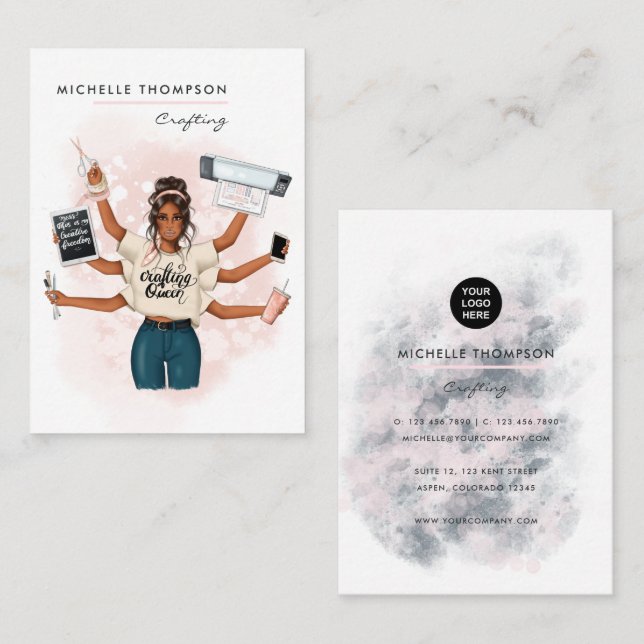 Carte De Visite Reine de l'artisanat (Devant / Derrière)