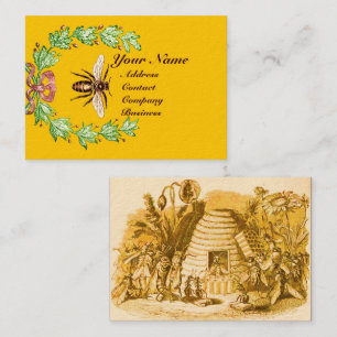 CARTE DE VISITE REINE DES HONEY BEES EN SKEP / BEEKEEPER
