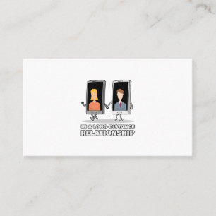 Carte De Visite Relation longue distance avec deux smartphons