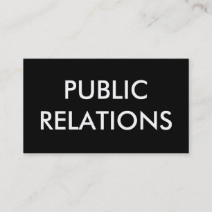 Carte De Visite relations publiques