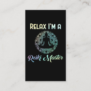 Carte De Visite Relax Reiki Master Therapist Chakra Therapy