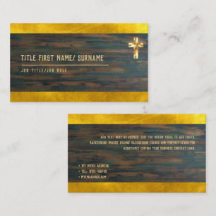 Carte De Visite Religion chrétienne Sainte Croix diacre Pasteur Cl