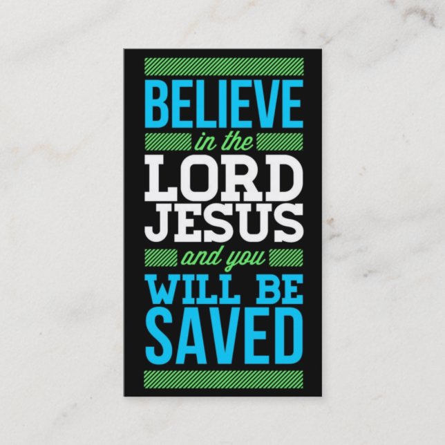 Carte De Visite Religion Religion Pasteur chrétien Christianisme (Devant)