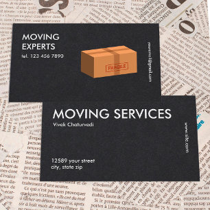 Carte De Visite Relocalisation Moving Company Simple Premium