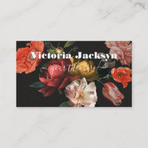 Carte De Visite Rembrandt Floral Dark & Moody