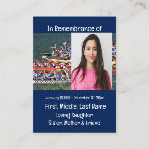 Carte De Visite Remorque de bateau Memorial Keepsaké Dragon