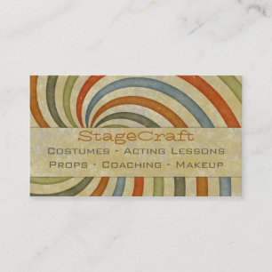 Carte De Visite Remous de papier rétro