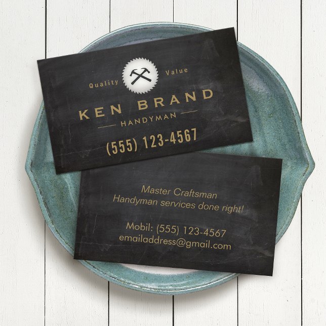 Carte De Visite Remplacement de la construction de la scie de mart (Créateur téléchargé)