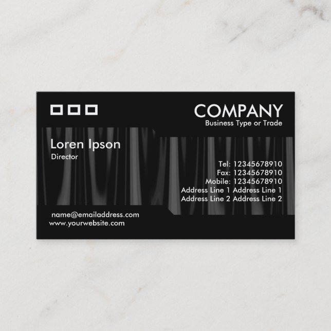 Carte De Visite Remplacement - Draperie 08 (Devant)