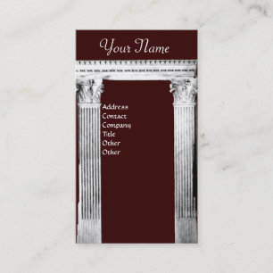 Carte De Visite RENAISSANCE GATE Architecture classique Brown