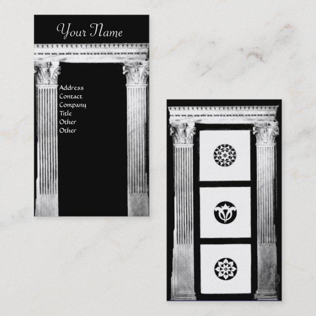 Carte De Visite RENAISSANCE GATE Classic Architecture, Architecte (Devant / Derrière)