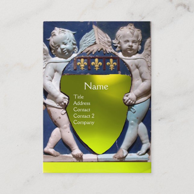 Carte De Visite RENAISSANCE PETITES ANGES MONOGRAM Yellow Topaz (Devant)