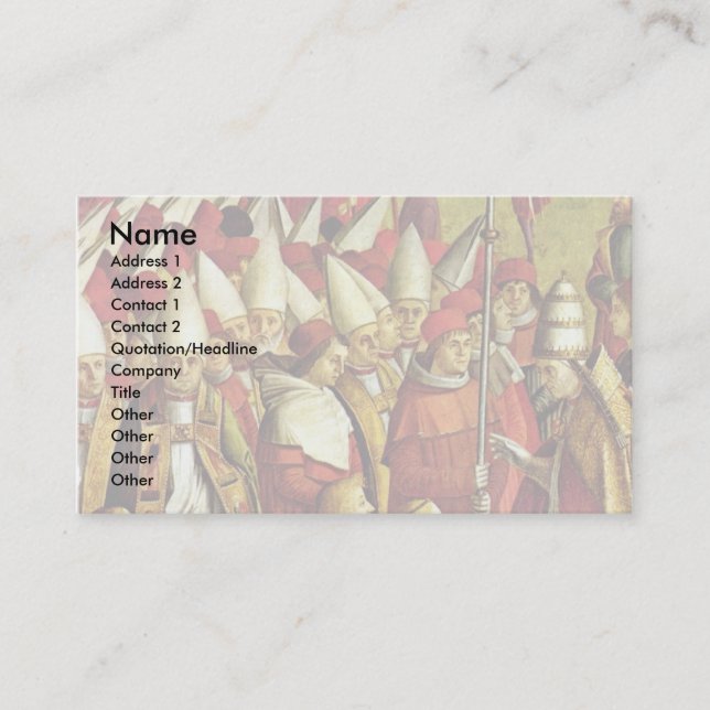 Carte De Visite Rencontrer les pèlerins avec le pape Detail By (Devant)