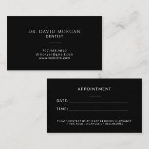 Carte De Visite Rendez-vous chez l'orthodontiste dentiste moderne