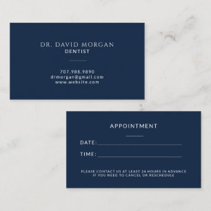 Carte De Visite Rendez-vous chez l'orthodontiste dentiste moderne
