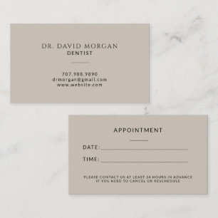 Carte De Visite Rendez-vous chez l'orthodontiste dentiste moderne