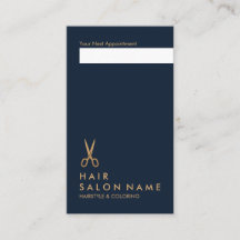 Rendez-vous minimal de verticale de coiffeur de