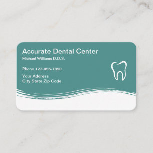 Carte De Visite Rendez-vous moderne de dentiste