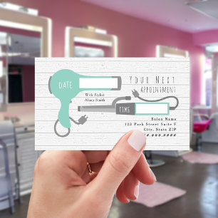 Carte De Visite Rendez-vous sur la liste des cheveux de fer pour l