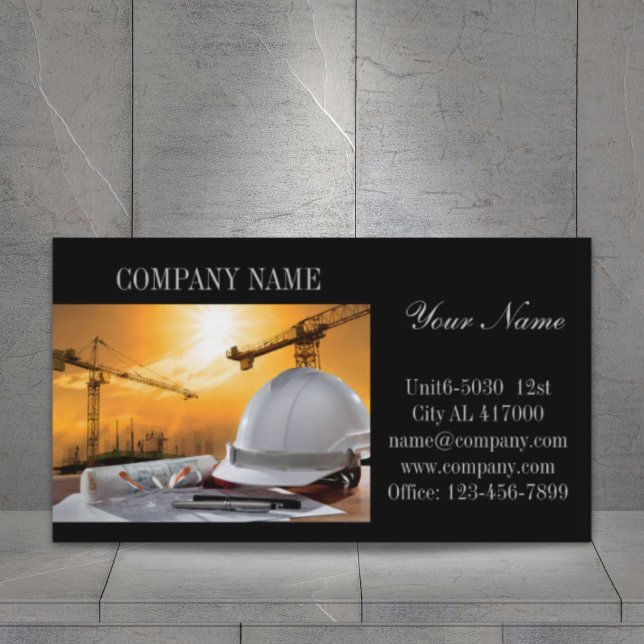 Carte De Visite Rénovation Handyman Entrepreneur Construction (Renovation Handyman Contractor Construction Business Card)
