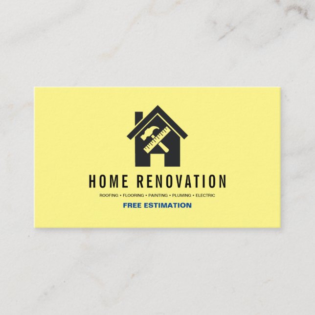 Carte De Visite Rénovation résidentielle moderne Réparation Handym (Devant)