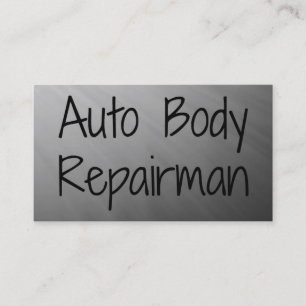 Carte de visite réparateur de carrosserie automati