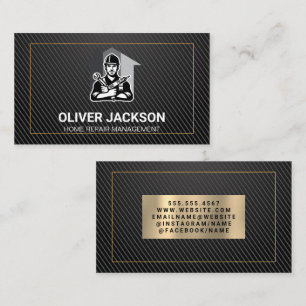 Carte De Visite Réparateur de maison de construction   Constructeu