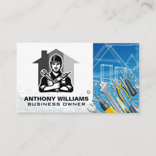 Carte De Visite Réparateur   Outils de menuiserie   Plan directeur