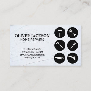 Carte De Visite Réparation à domicile   Outils   Handyman