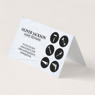 Carte De Visite Réparation à domicile   Outils   Handyman